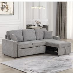 New Sleeper Sofa Sectional Couch! Includes Free Delivery 🚚!