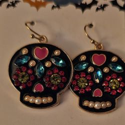 CUTE NEW DAY OF THE DEAD EARRINGS