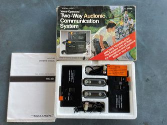 Vintage Realistic Voice-Operated Two-Way Audionic Communication System (Opened Box). L@@K!