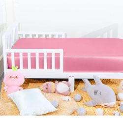 Crib Pink Silk Sheets