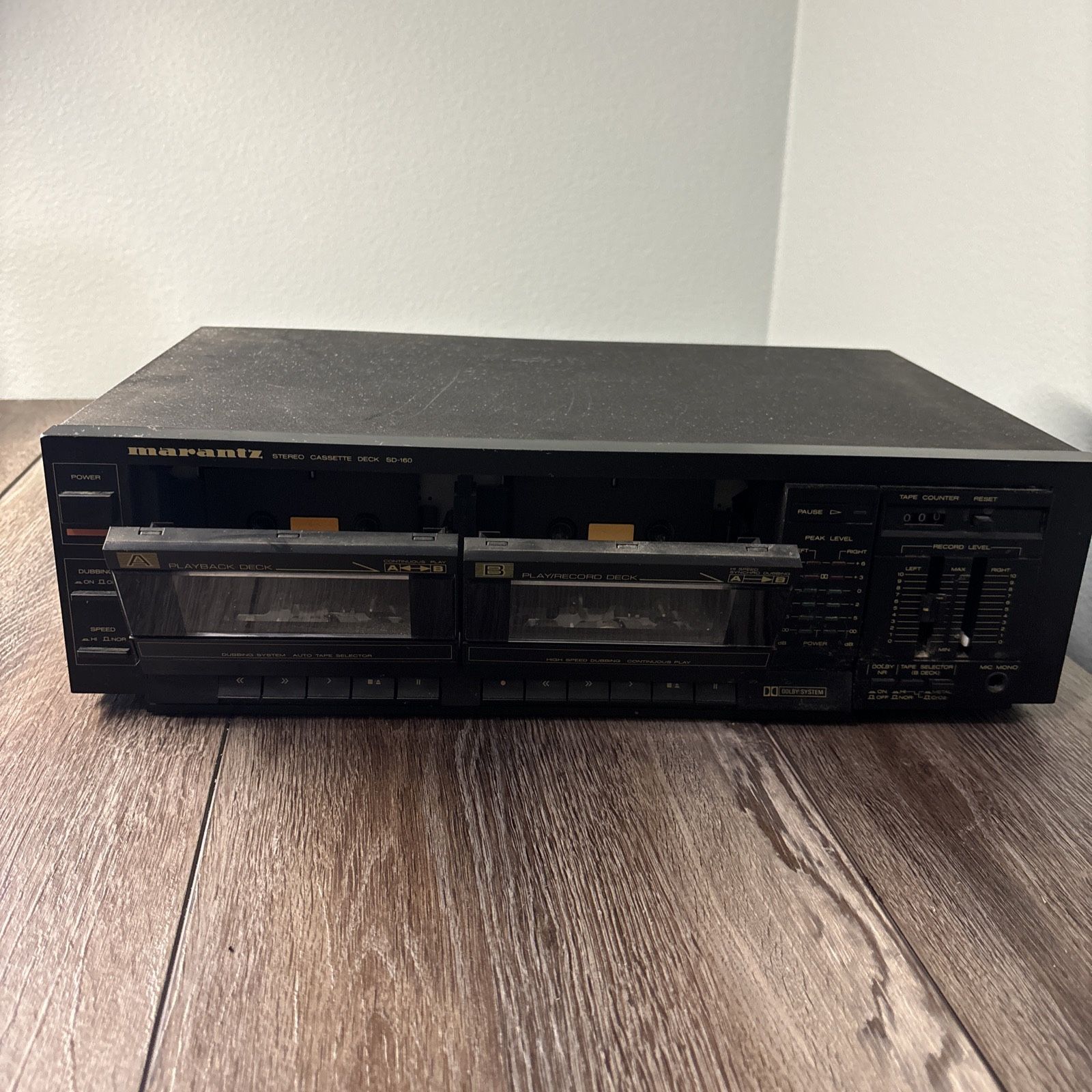 Marantz Stereo Cassette Deck SD-160 Recorder Vintage Korea - Tested