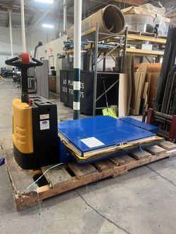 Heavy Duty portable pallet jack Powered Scissor Lift table PST-2-46