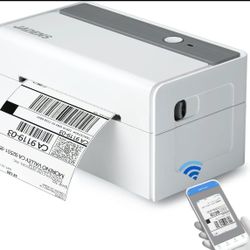 JADENS Bluetooth Label Printer Thermal Shipping Printer Wireless Printer for Small Business & Package, USPS, UPS, Compatible with Phone, iPad, PC