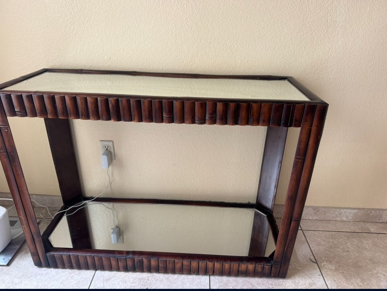 Brown Mirror Long Table