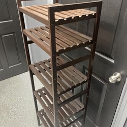 5-Tier Wooden Shelf – Stylish, Sturdy & Multi-Purpose