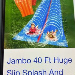 Extra Long Slip Splash And Slide