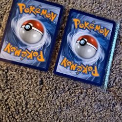 2 Pokemon Cards 