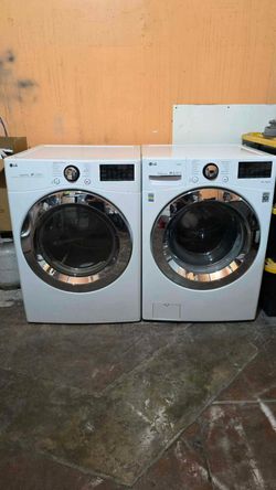 LG WASHER AND GAS DRYER SET FRONT LOAD SIDE BY SIDE OR STACKED