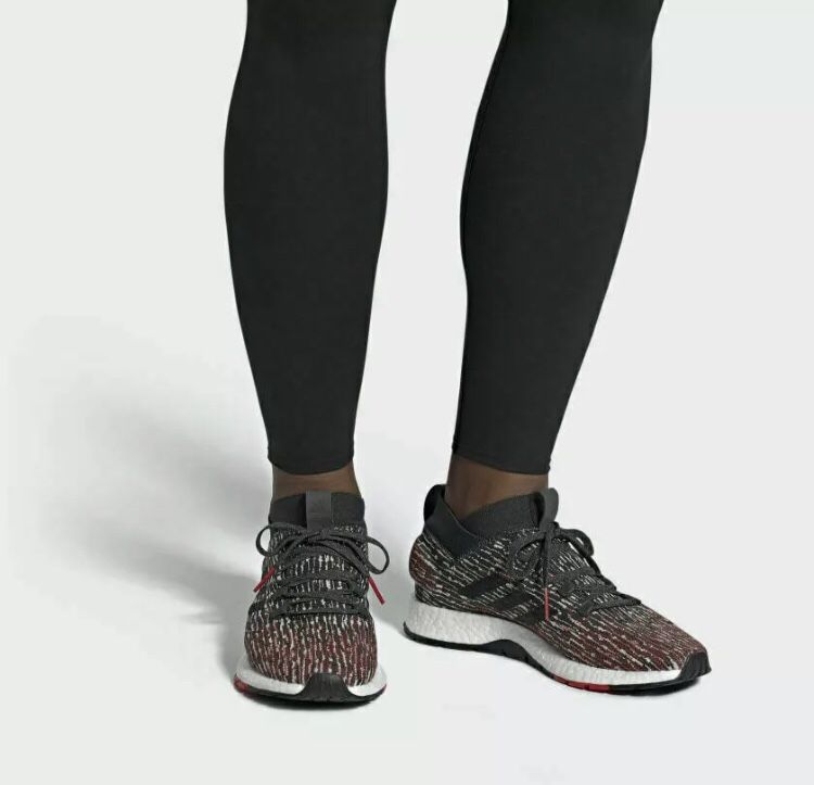 Adidas PureBoost RBL F35781 Black And Red Size 12 Boost Running Shoes New without box