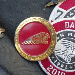 Indian motorcycle hatches and pendants