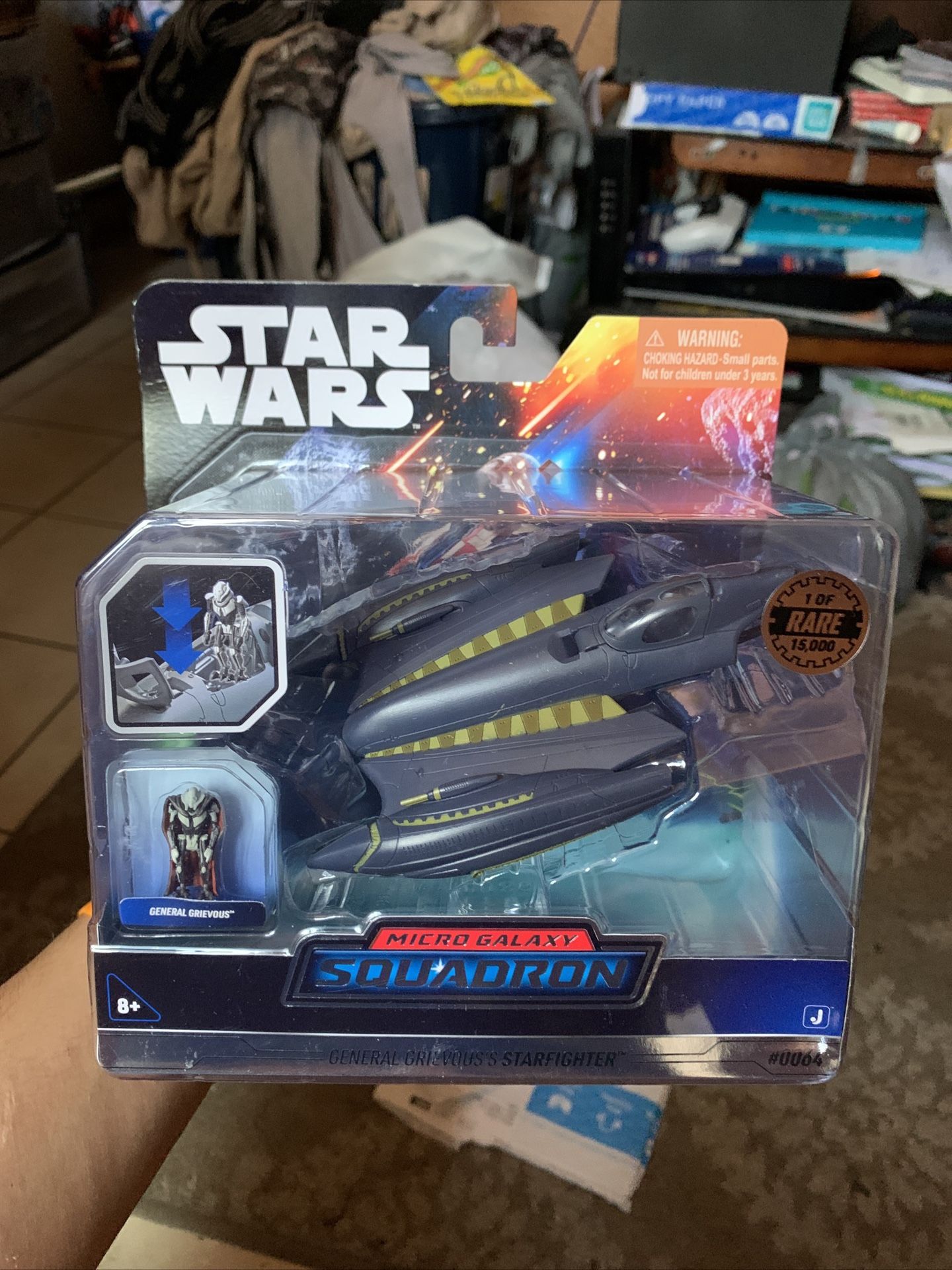 Star Wars  Micro Galaxy  Squadron General Grievous  Starfighter 0064  Series 3  Chase 2023 New Disney
