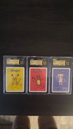 Pokemon Old Maid (2019) SET OF 3 - PIKA/CHAR/MEW