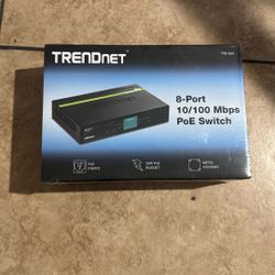 TrendNet 8-Port 10/100 mbps PoE Switch