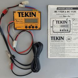Vintage 1995- Tekin BC 112-A Power-flex Peak Charger • vintage RC gear, remote control vintage electrical charging, RC hobbies, vintage technology, RC
