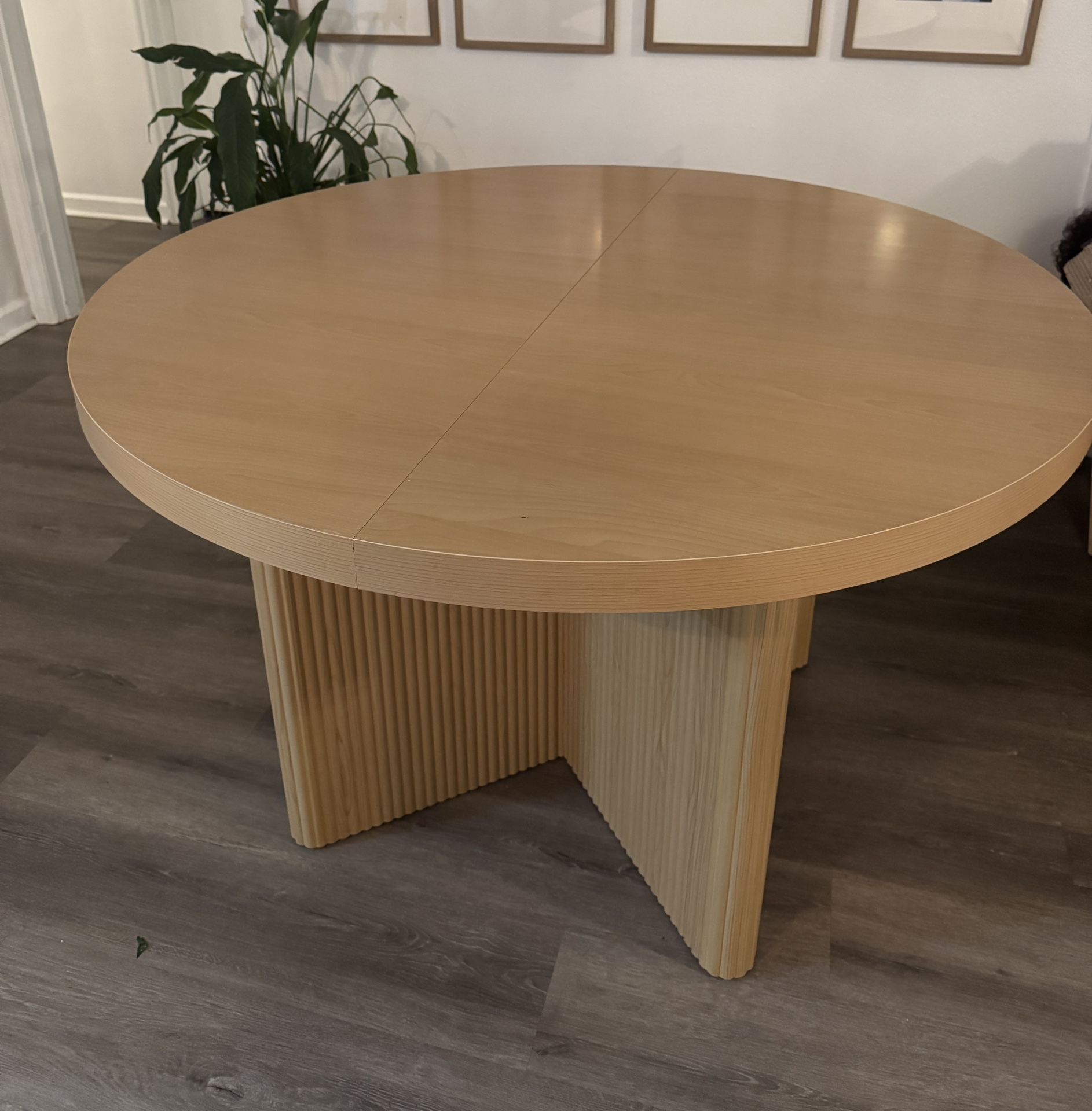 Brand New Round Expandable Dining Table