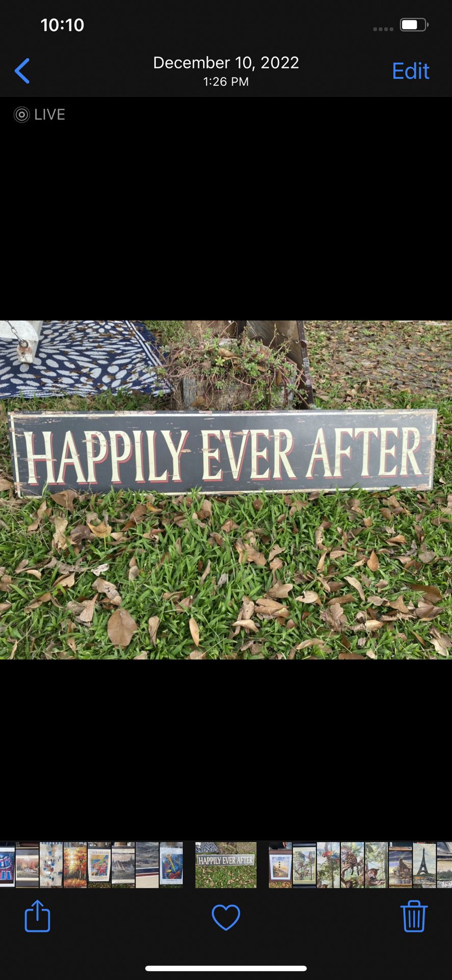 Adorable Happily Ever After Sign 