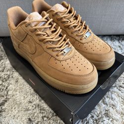 Supreme Air Force 1 Wheat SP Box Logo BOGO 