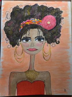 Abstract Women! Original, PRINTS of original, hand-painted Women