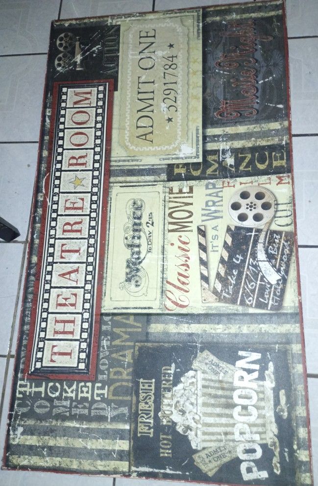 Canvas Movie Decor Frame