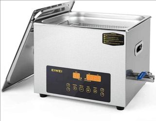 CREWORKS 15L Ultrasonic Cleaner with Knob, Total 760W Professional Industrial Auto Cleaning Machine for Carburetor Repairing Tools Parts Instrument, 4