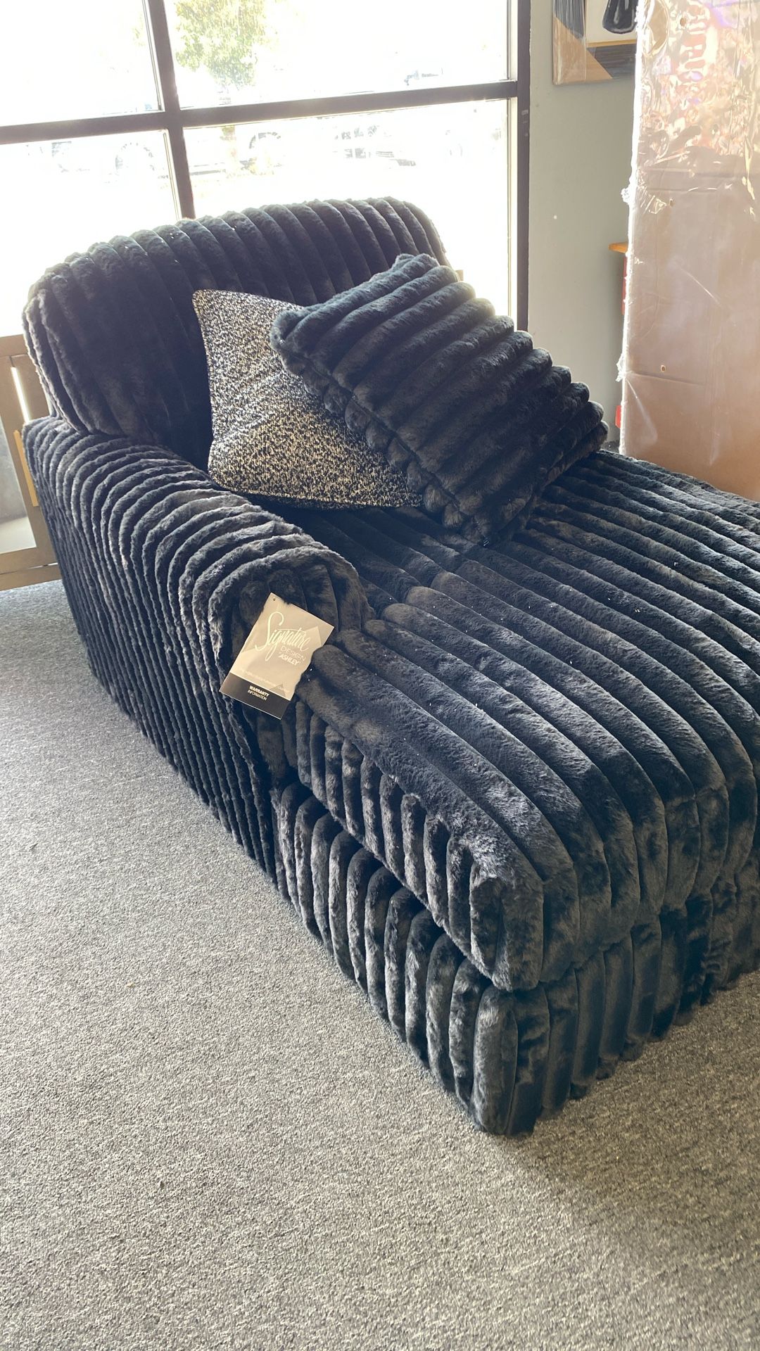 Ashley Midnight Madness Black Onyx 2 Piece Sectional