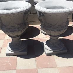 New Flower Pots Made Out Of Cement 