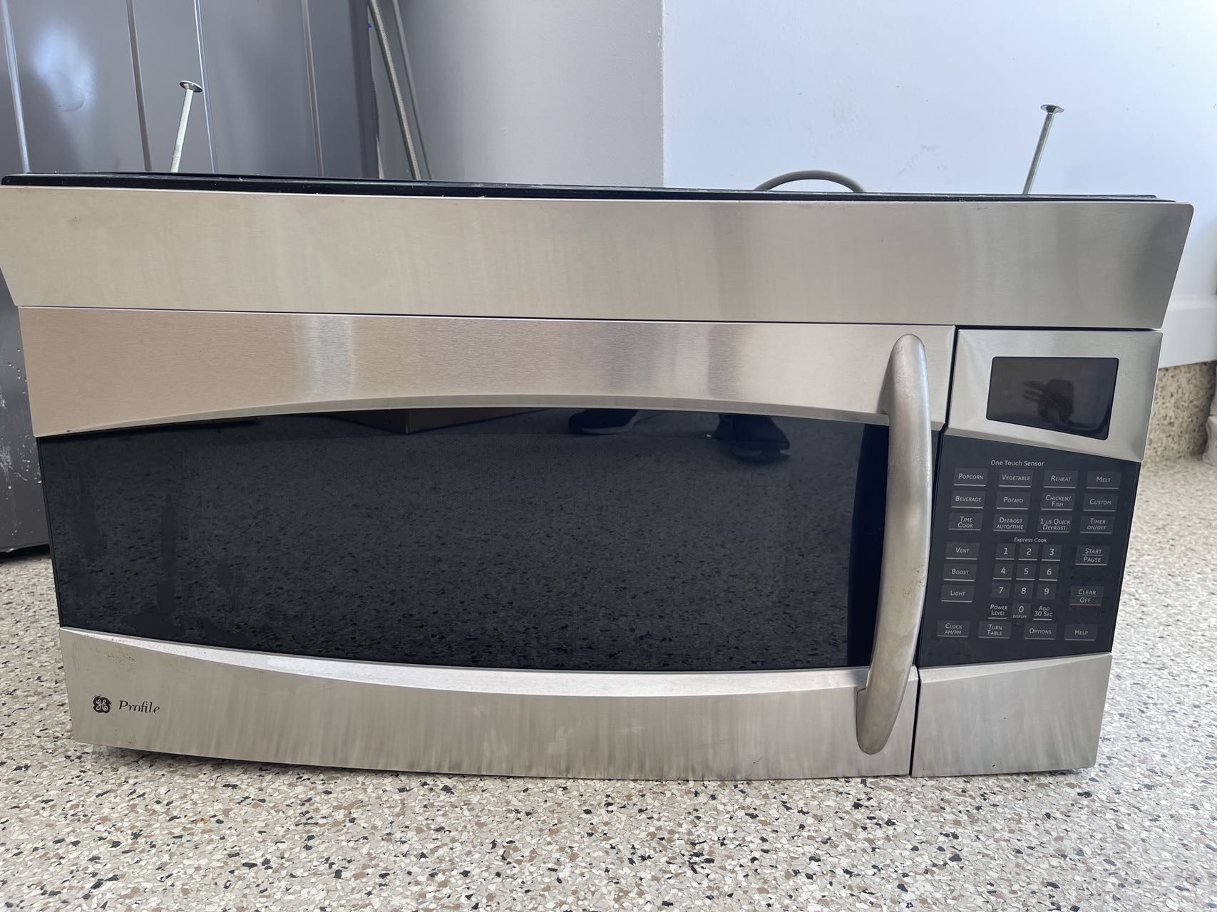 GE Profile Microwave Over The Hood