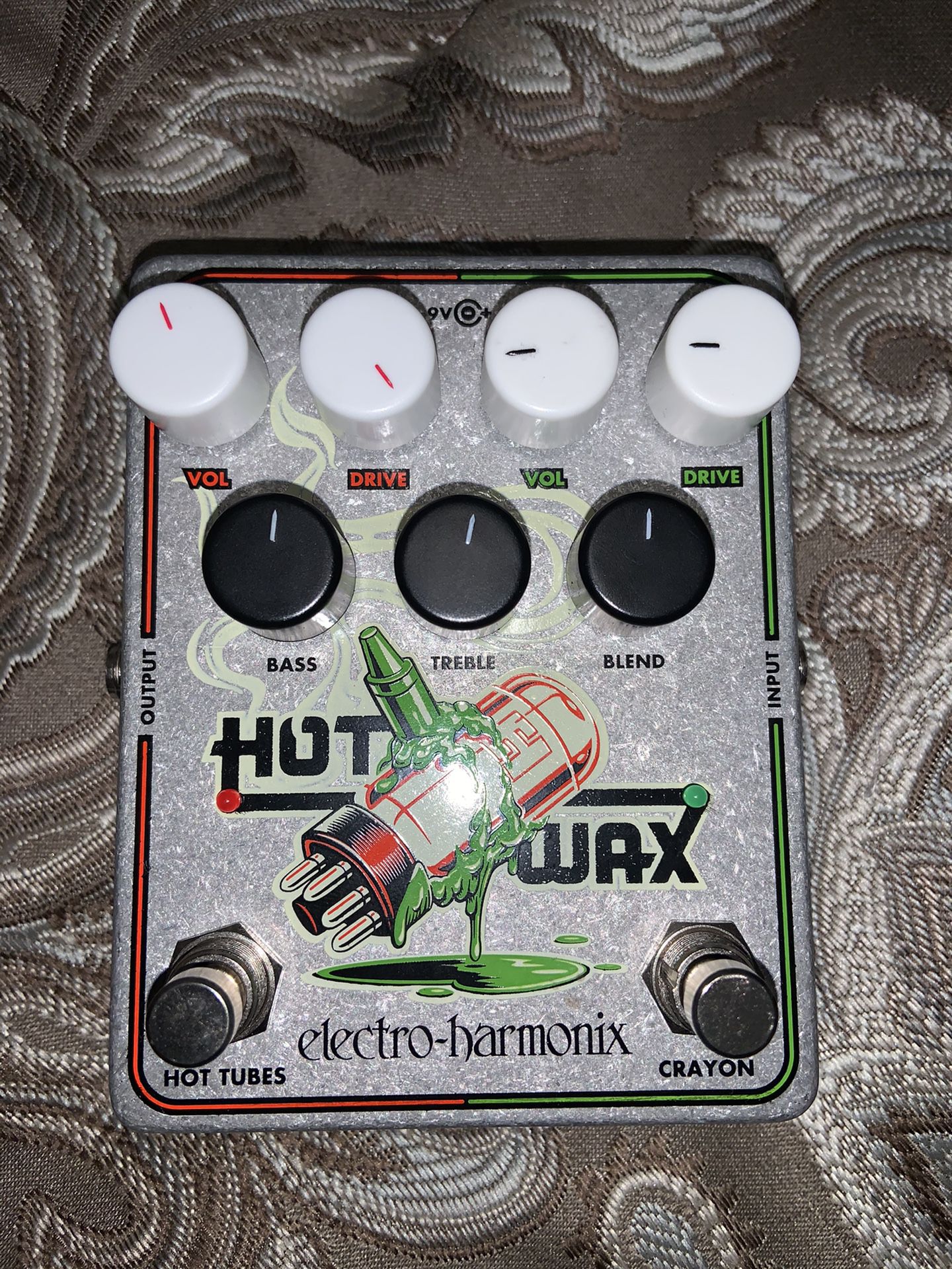 Electro Harmonix Dual overdrive Hot Wax guitar pedal