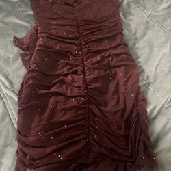 Chocolate Brown Dress Size m 