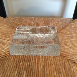 Large Glass Art Deco Ashtray