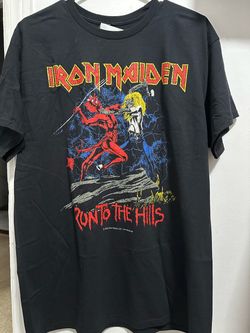Iron Maiden Run to the Hills Band Tee large