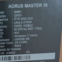 Laptop / Intel 275HX / RTX 5090 - new in box