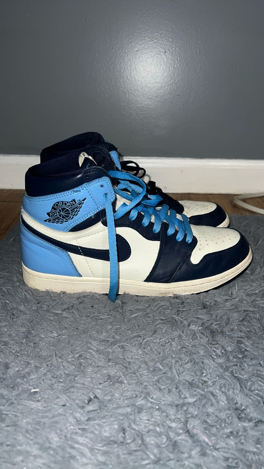 Jordan 1 “obsidian” Size 9.5 Used No Box