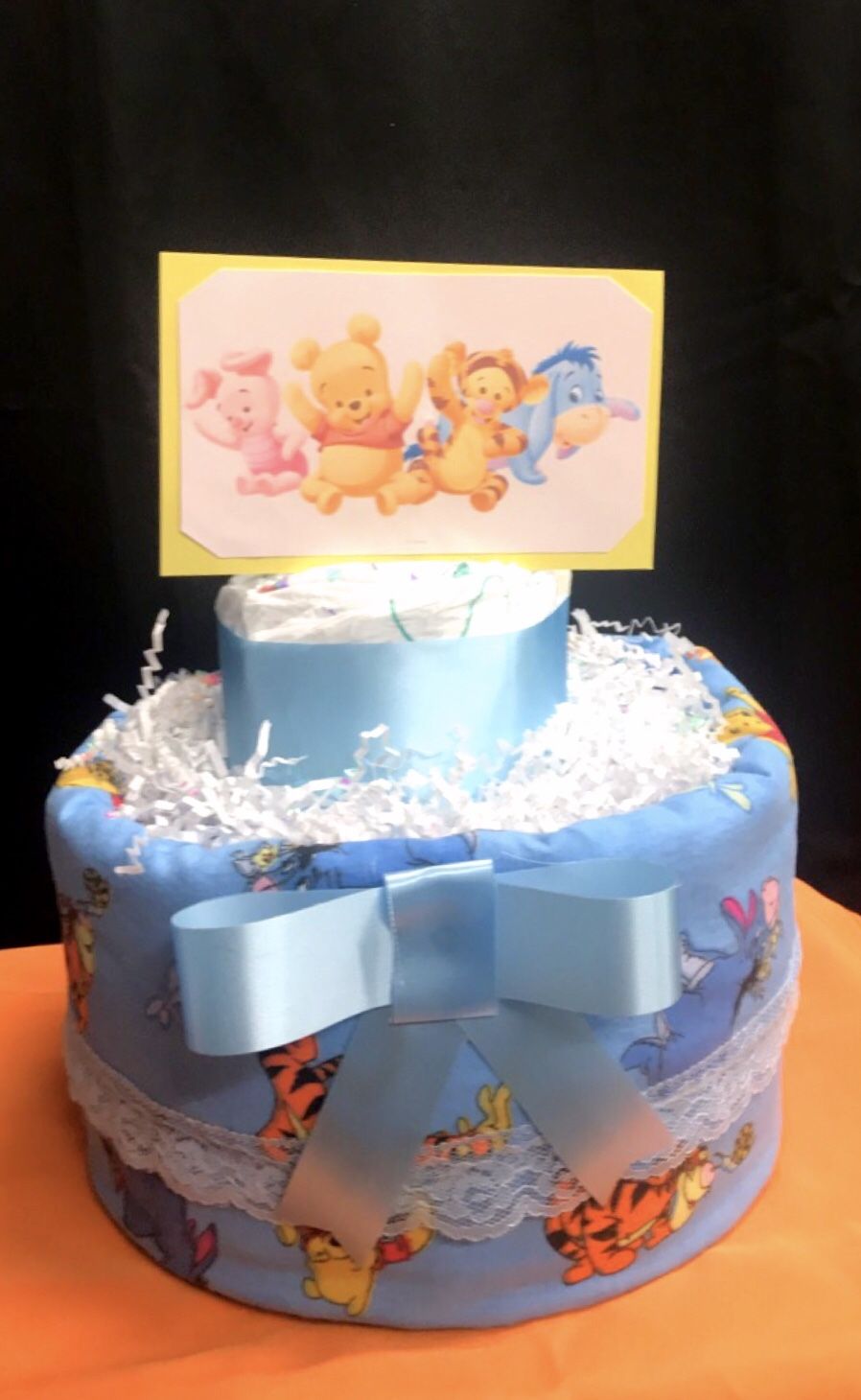 Winnie the Pooh diaper cake