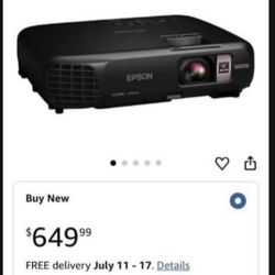 Epson EX7235 Pro, HD Projector &  Epson 80’ Projection Screen 