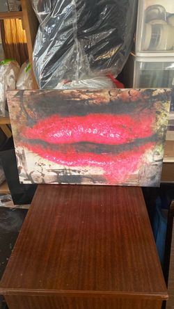 Abstract Mixed Media Art on Board