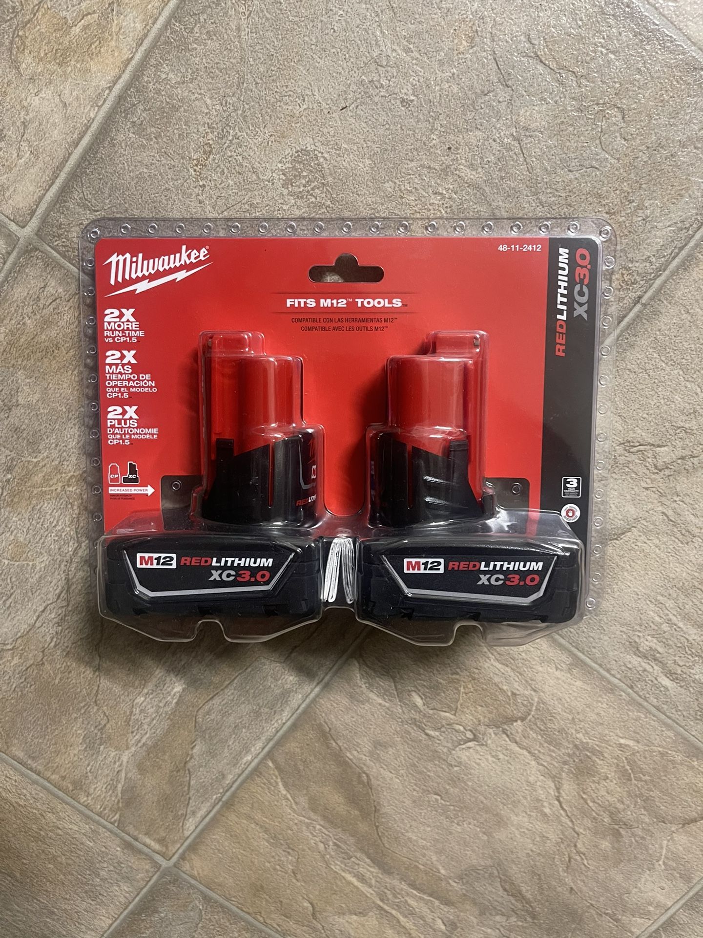Milwaukee M12 XC3.0 Batteries