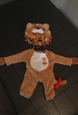Cowardly Lion costume Infant 0-6 months