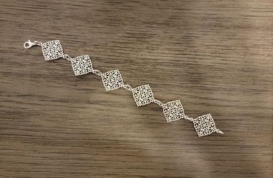 Silver Plated Rhombus Bracelet