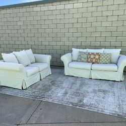 *Free Delivery* Rowe Furniture Couch Sofa Loveseat Set 