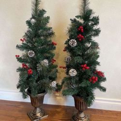 Two Artificial Tree Decor (roughly 38in Tall)