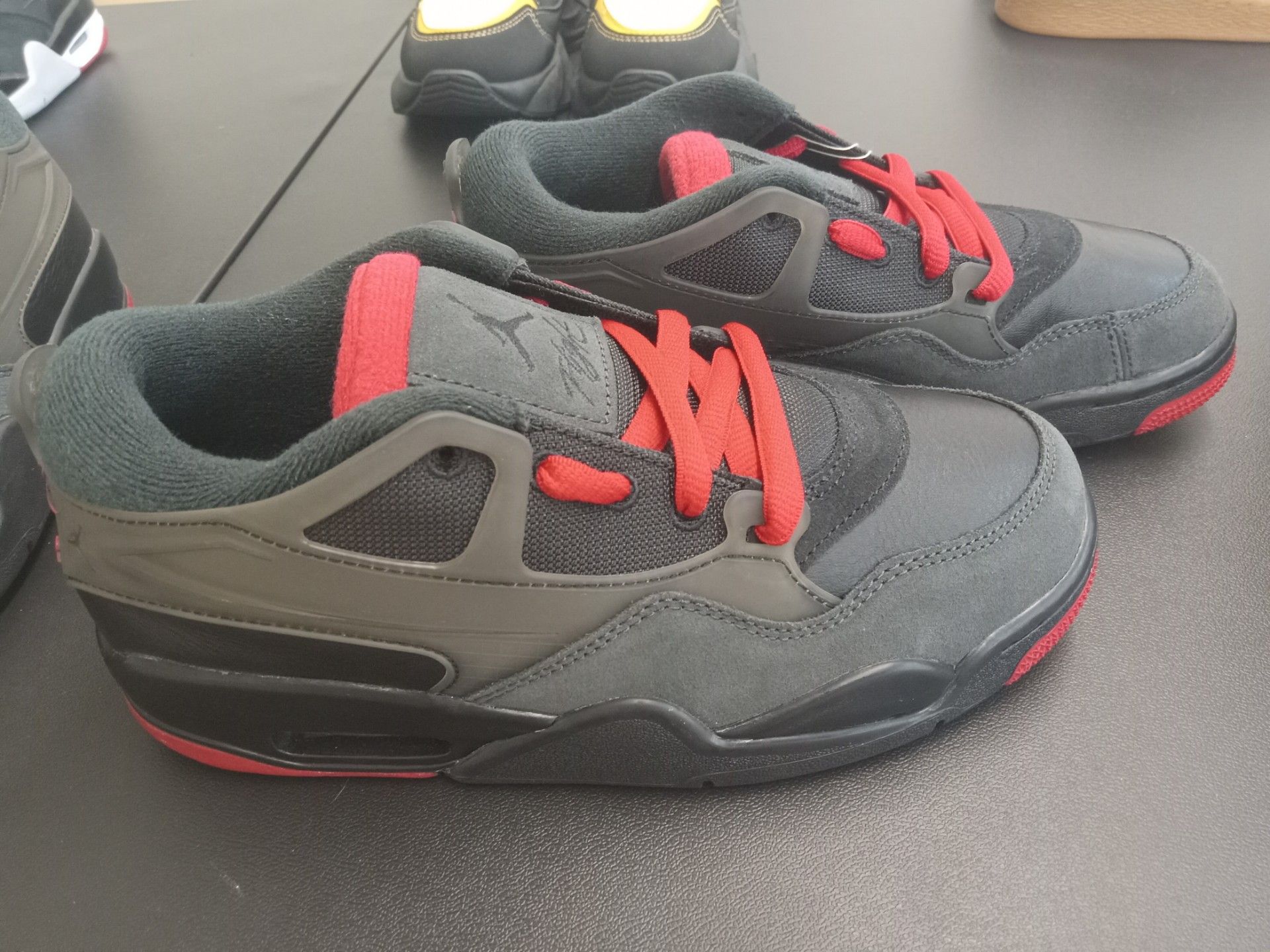 Nike Air Jordan Sneakers Red Laces Kids Size 5.5