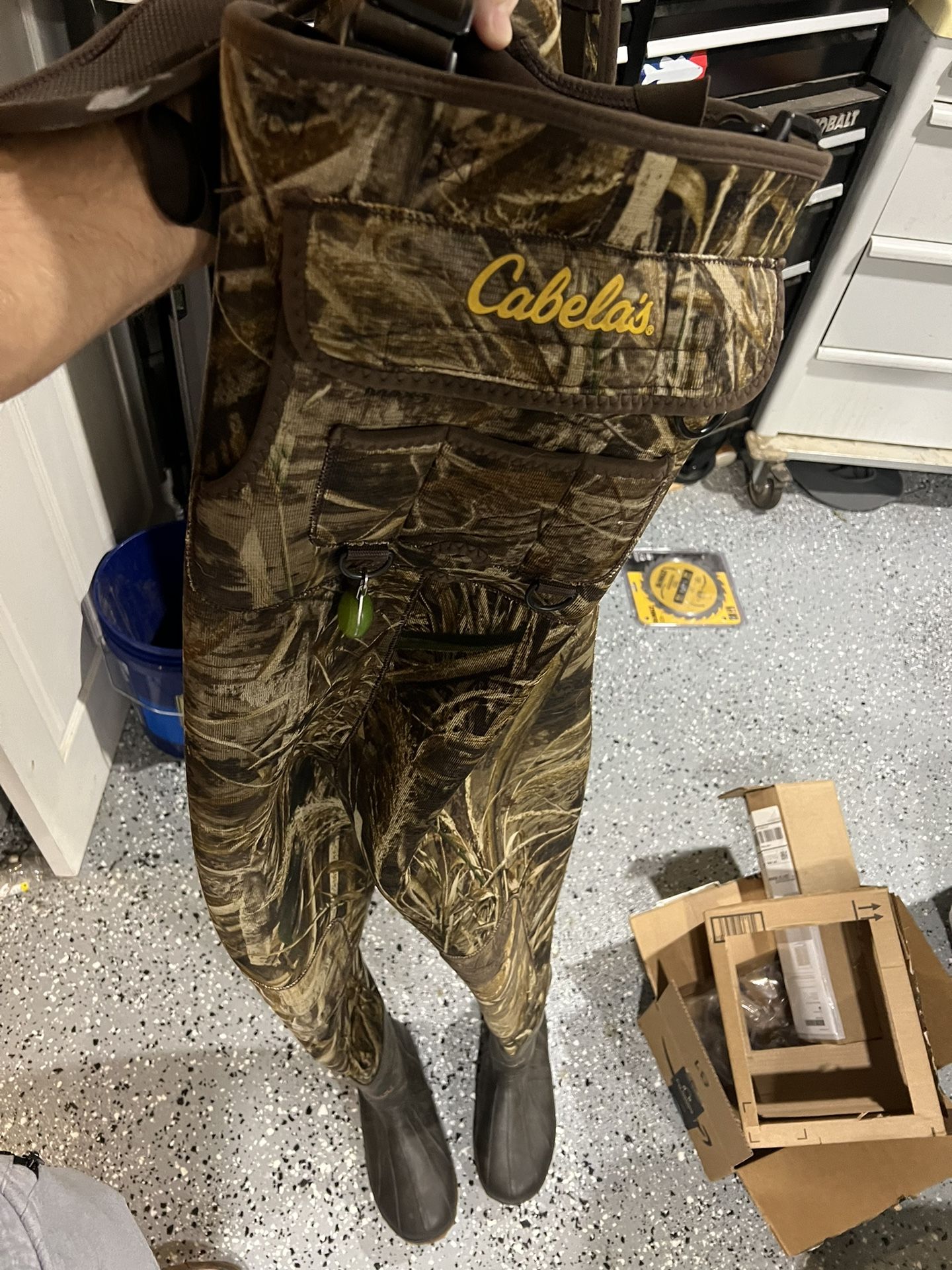 Cabelas Supermag Waders NO LEAKS Sz12