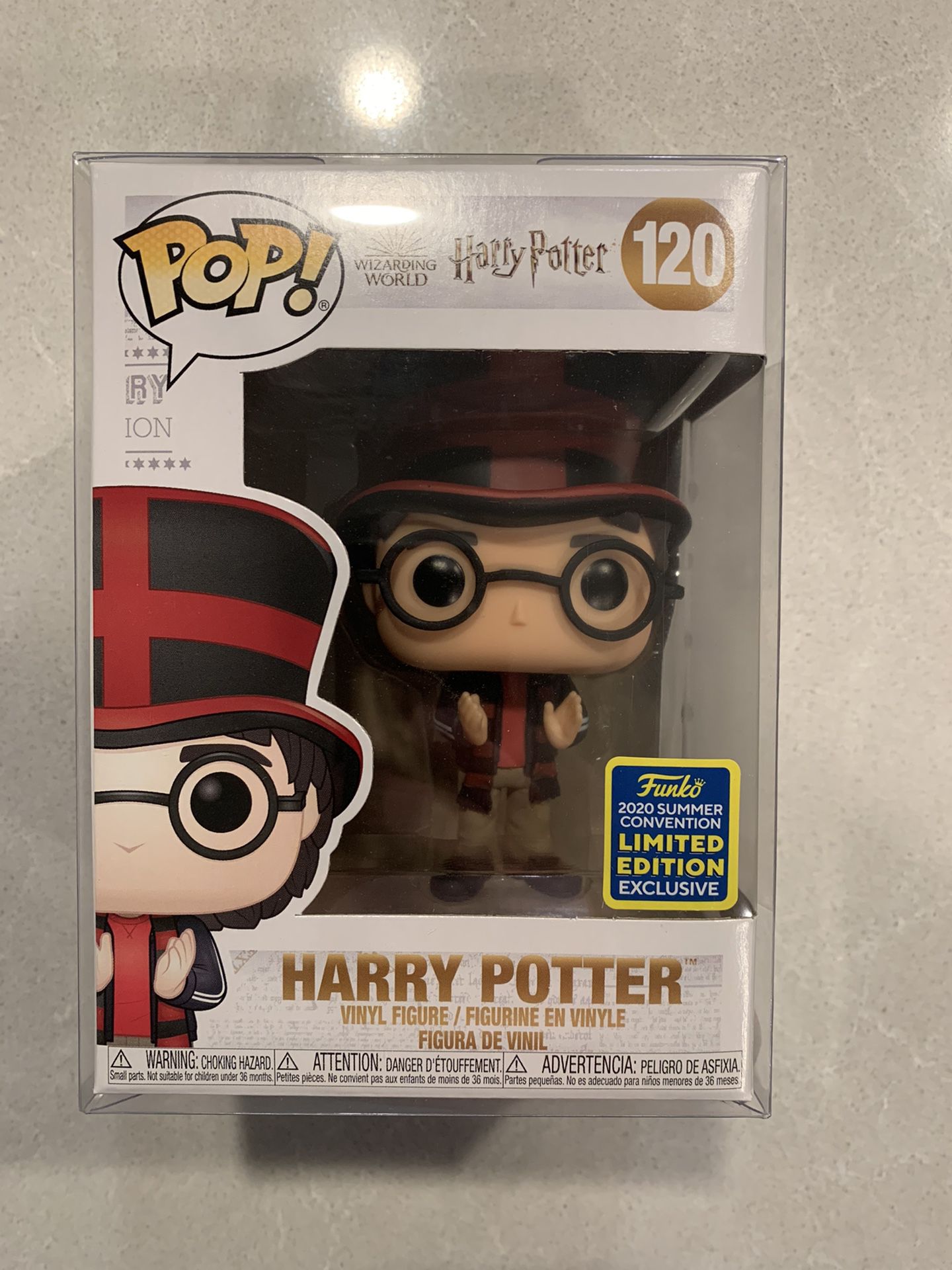 Harry Potter World Cup Funko Pop *MINT* 2020 SDCC Convention Exclusive England/UK Wizarding World 120 with protector