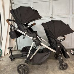 Mockingbird Single to Double Stroller w/ Riding Board