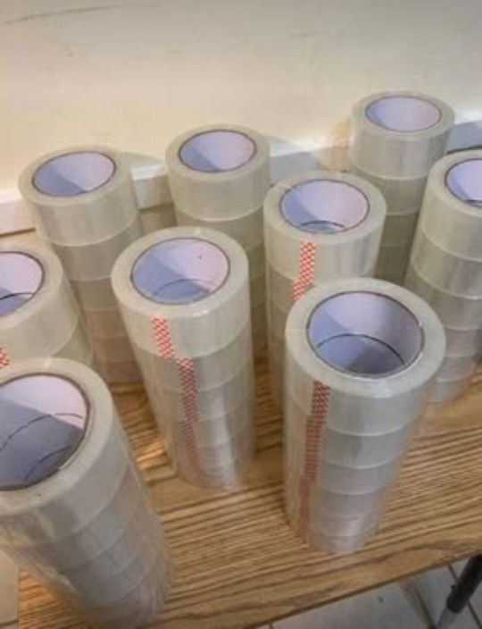 6 Rolls Packing Tape. These r Double Sized Rolls , 330 Fret Long EACH Roll