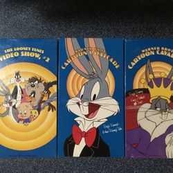 VHS WARNER BROS CARTOONS SET OF 3 $25
