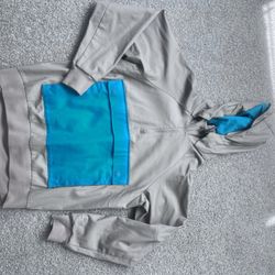 Nike SB Hoodie Jacket Front Pocket Teal Tan M