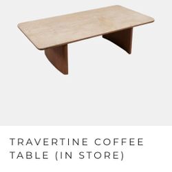 Travertine Cofee Table 
