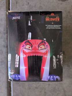 New 10 Ft Halloween Clown Arch Inflatable